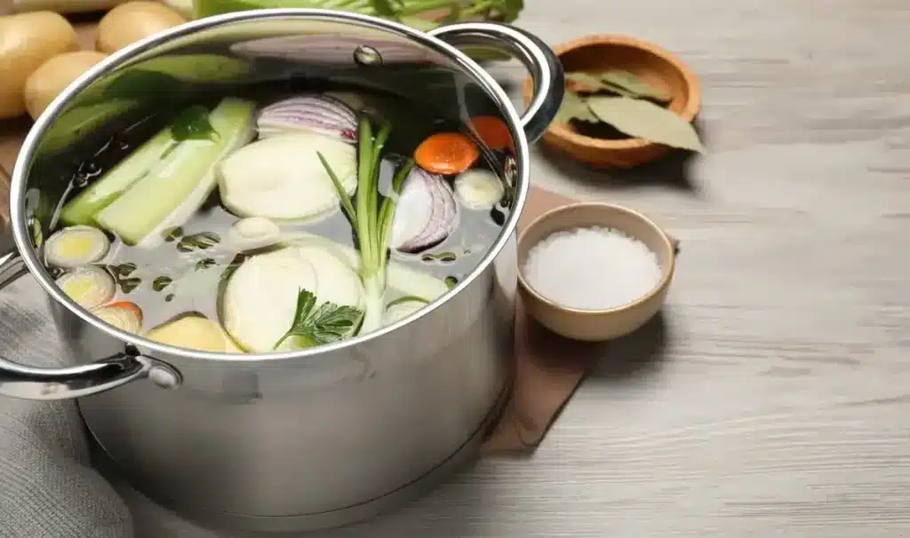 Soll das Fleisch für die Brühe in kaltes oder heißes Wasser gelegt werden? Daran besteht kein Zweifel.